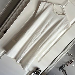 Stretch A New Day white summer dress with cap sleeves, women’s small